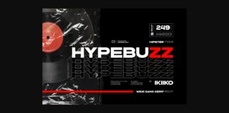 Hypebuzz Font Poster 1