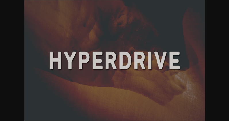 Hyperdrive Font Poster 3