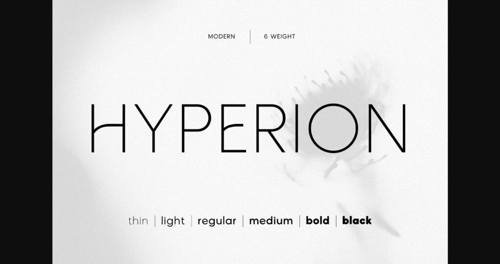 Hyperion Font Poster 3