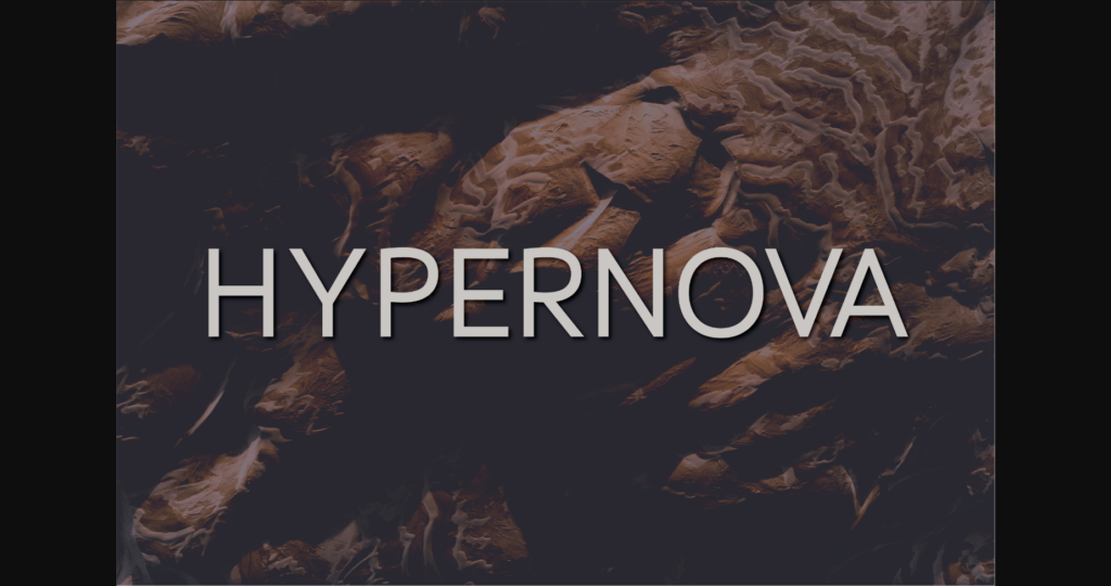 Hypernova Font Poster 3