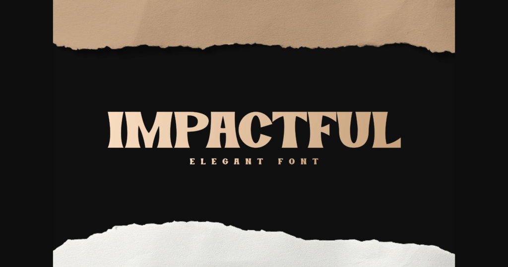 Impactful Font Poster 3