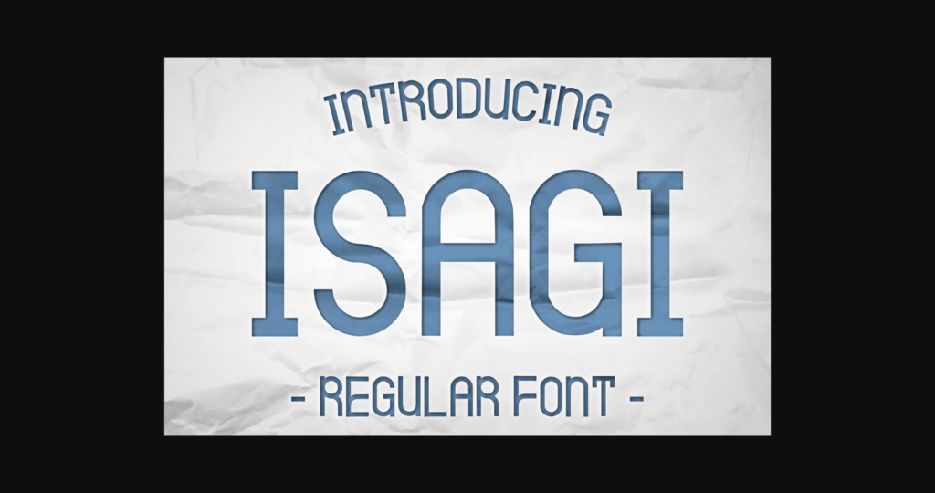 Isagi Font Poster 1