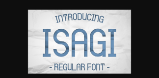 Isagi Font Poster 1