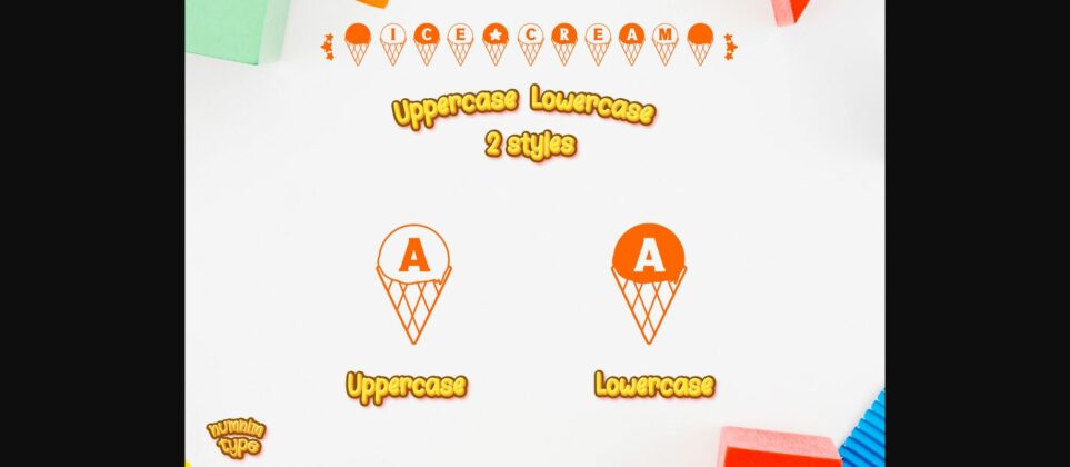 Ice Cream Font Poster 2