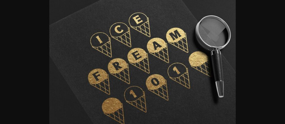 Ice Cream Font Poster 7