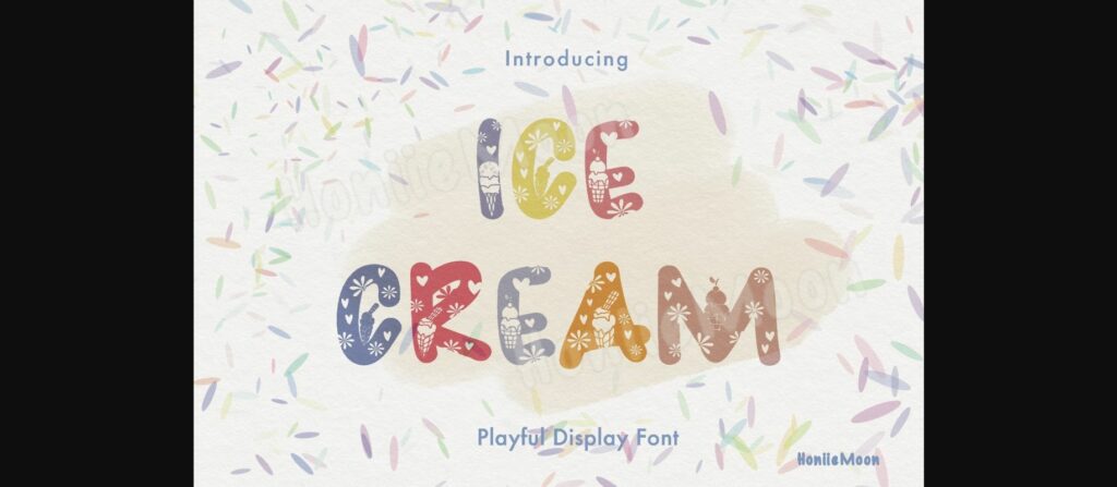 Ice Cream Font Poster 1