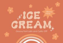 Ice Cream Font Poster 1