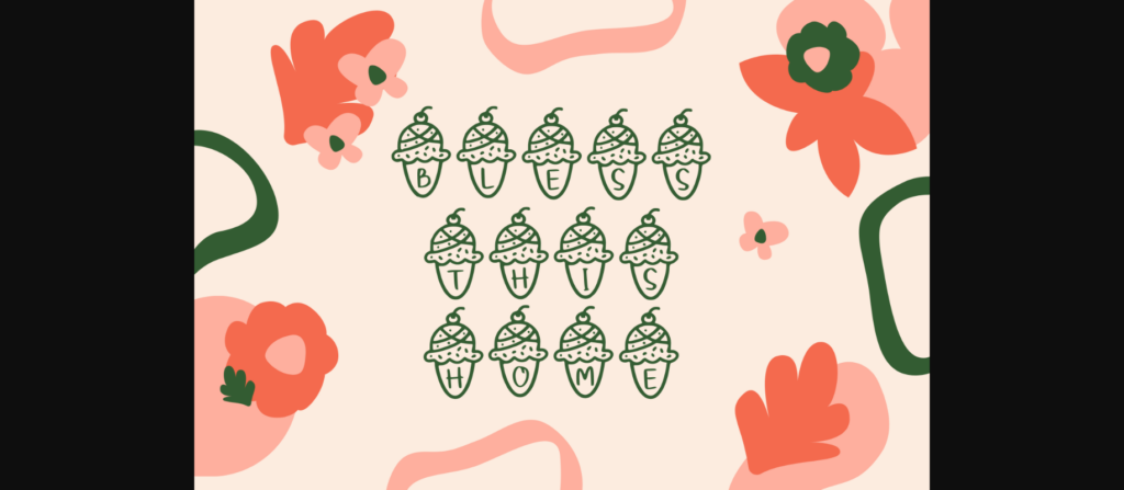 Ice Creamy Font Poster 8