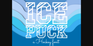 Ice Puck Font Poster 1