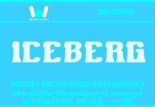 Iceberg Font