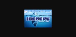 Iceberg Font Poster 1