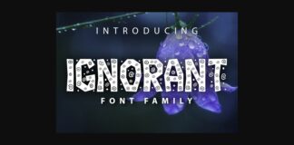 Ignorant Font Poster 1