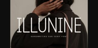 Illunine Font Poster 1