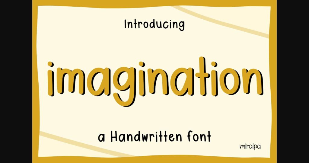 Imagination Font Poster 3