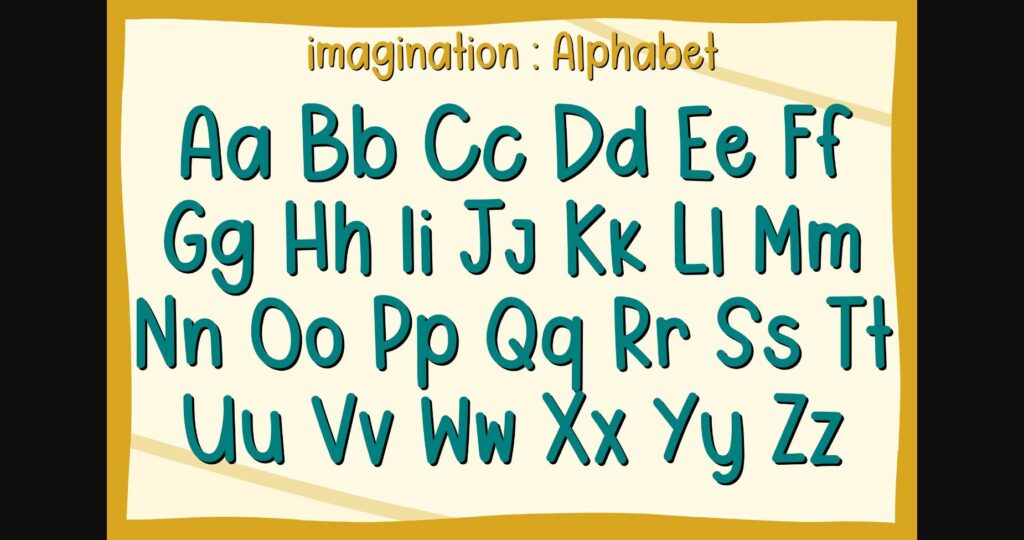 Imagination Font Poster 5