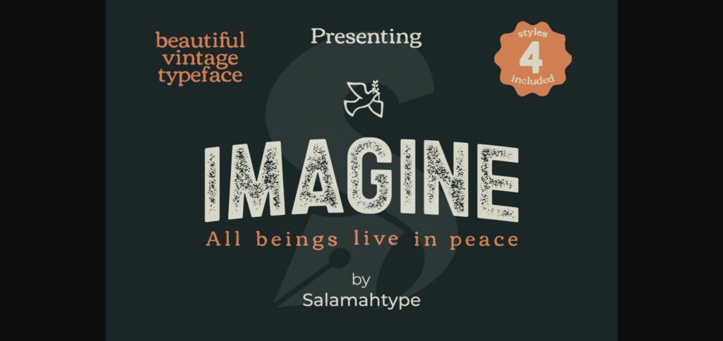 Imagine Font Poster 3