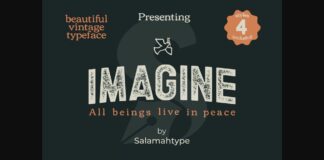 Imagine Font Poster 1