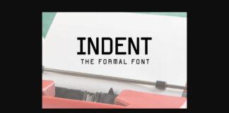 Indent Font Poster 1