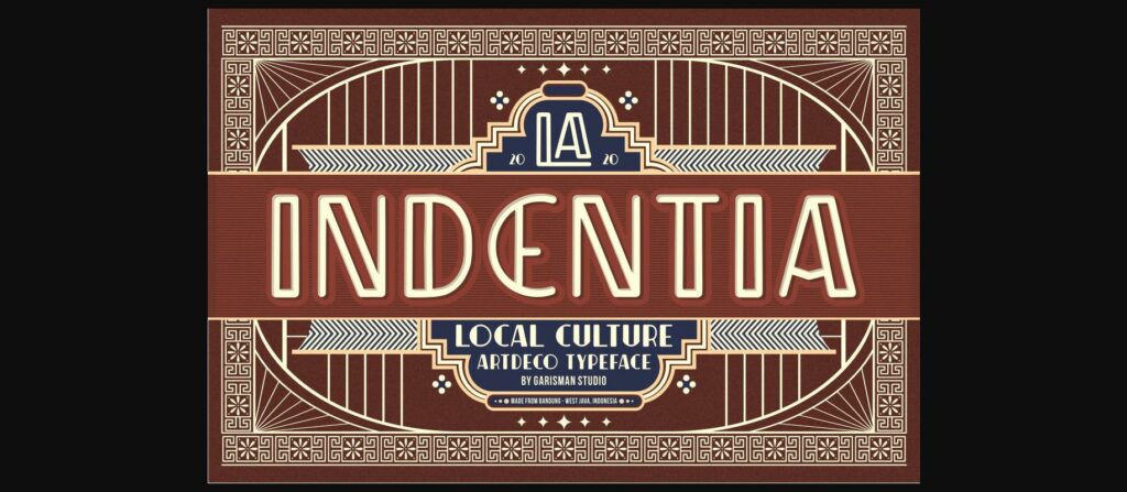 Indentia Font Poster 1