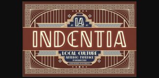 Indentia Font Poster 1