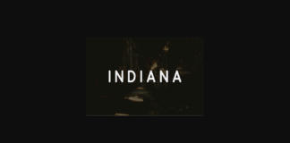 Indiana Font Poster 1