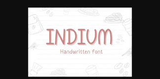 Indium Font Poster 1