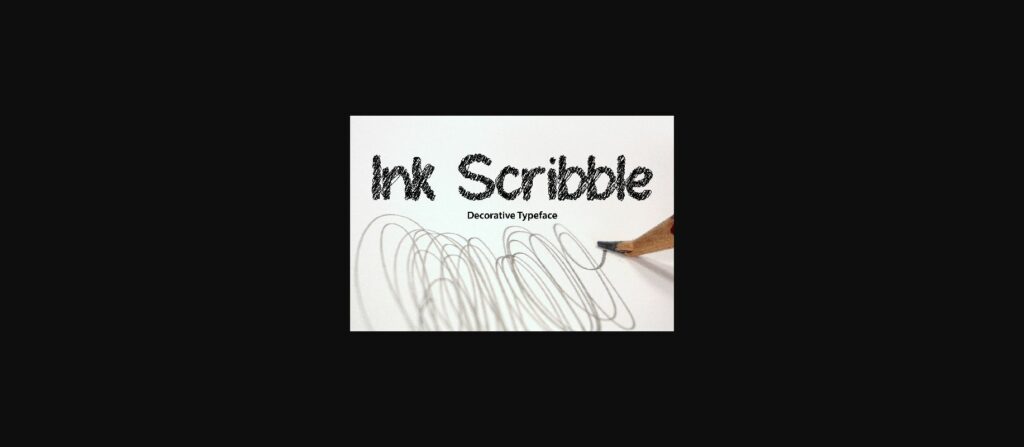 Ink Scribble Font Poster 1