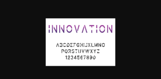 Innovation Font Poster 1