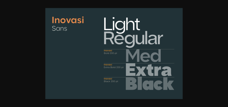 Inovasi Sans Font Poster 11