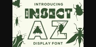 Insect AZ Font Poster 1