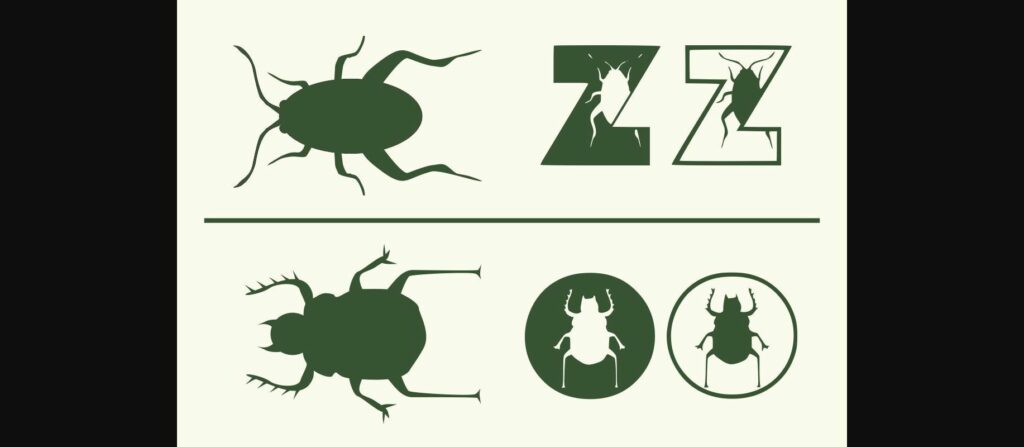 Insect AZ Font Poster 6