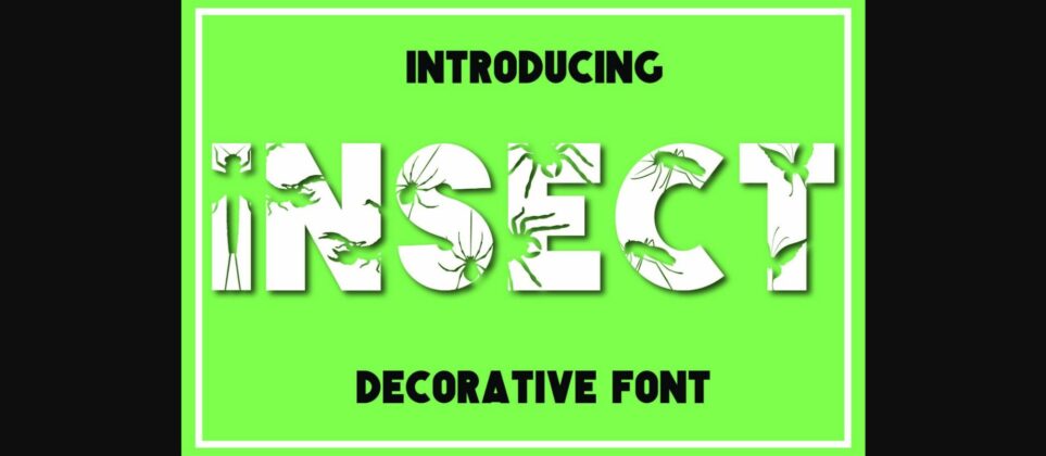 Insect Font Poster 3