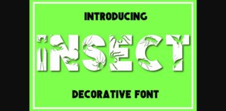 Insect Font Poster 1