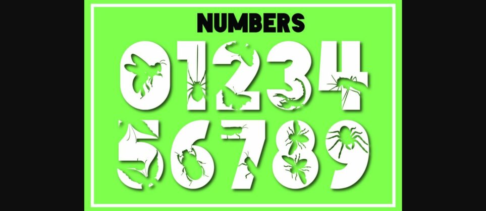 Insect Font Poster 5