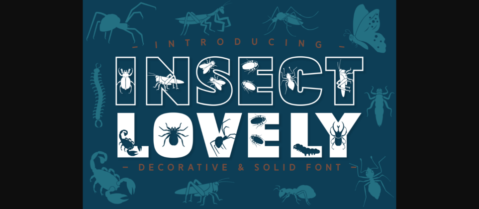 Insect Lovely Font Poster 1