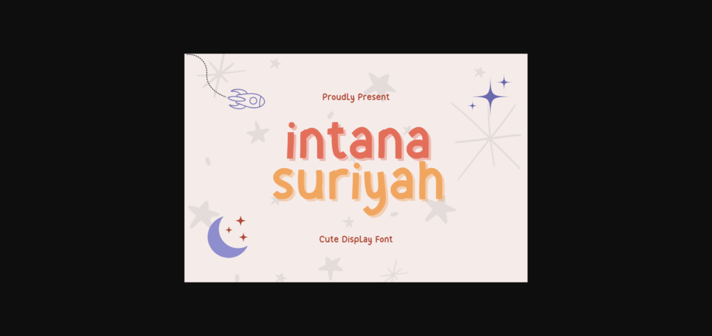 Intana Suriyah Font Poster 3