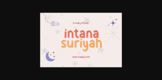 Intana Suriyah Font Poster 1