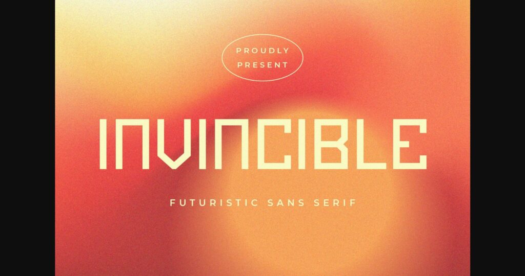 Invincible Font Poster 3