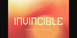 Invincible Font Poster 1