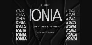 Ionia Font Poster 1