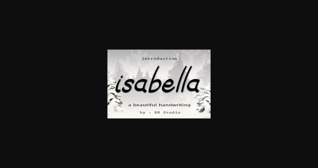 Isabella Font Poster 1