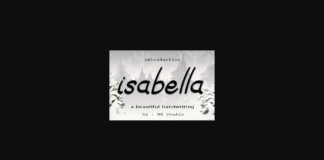 Isabella Font Poster 1