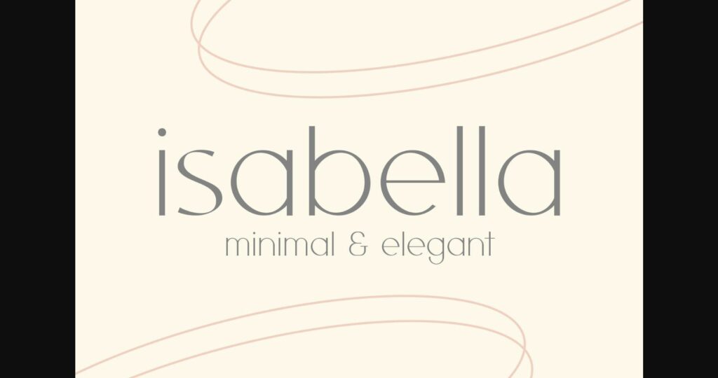 Isabella Font Poster 3