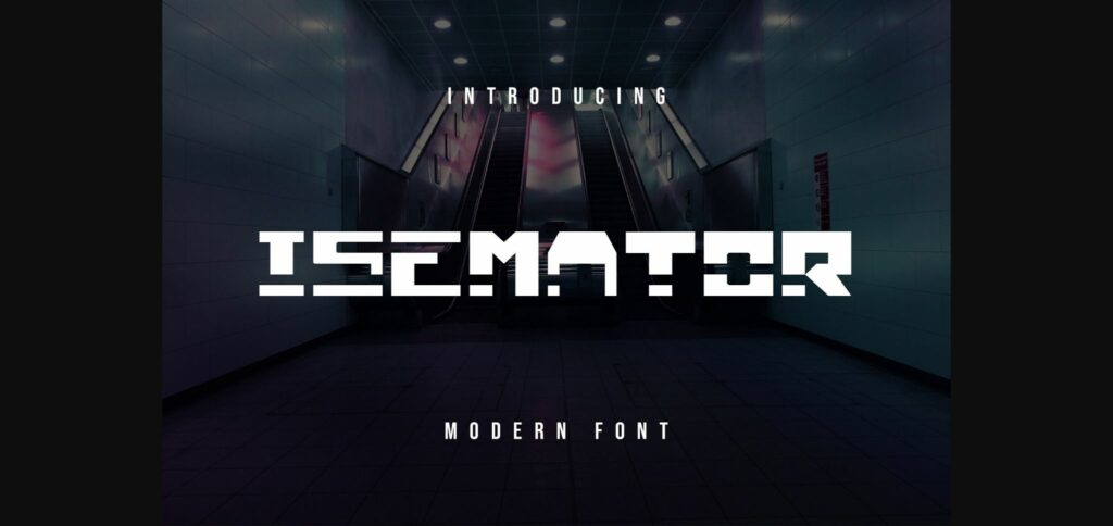 Isemator Font Poster 3