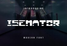 Isemator Font Poster 1