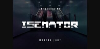 Isemator Font Poster 1