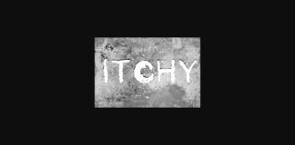 Itchy Font Poster 1