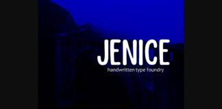 Jenice Font Poster 1