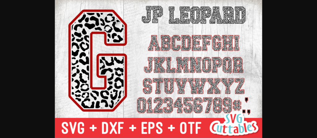 JP Leopard Font Poster 3