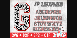 JP Leopard Font Poster 1